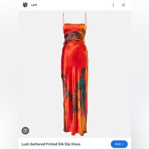 ISO* Sir the Label gathered slip dress wren print (In search of, not for sale!)